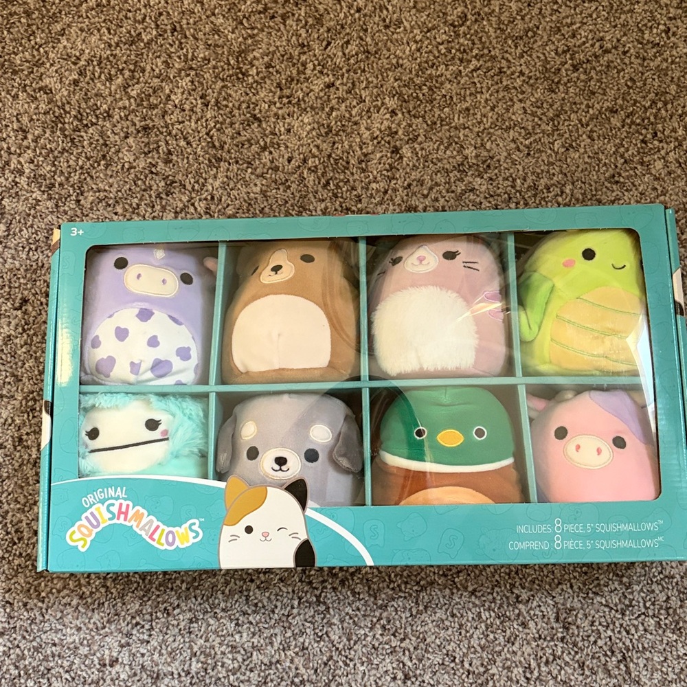 5" Squishmallow 8 piece Box Set - including 5" Patty